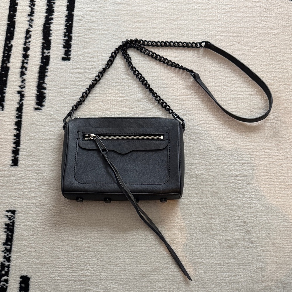 Rebecca Minkoff Black Crossbody Bag with Chain Strap